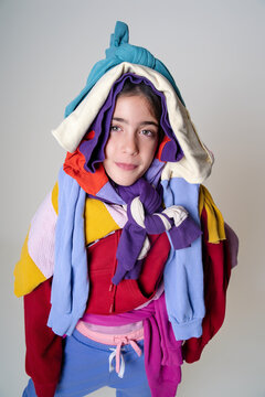 Vibrant Layered Clothing