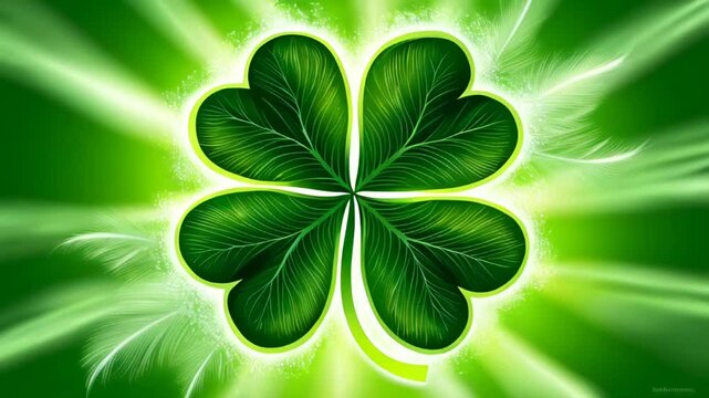 Four leaf clover background