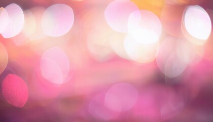 Fototapeta premium Soft Pink and Golden Bokeh Light Effect Background for Celebrations, Festive Designs, Wedding Themes, and Romantic Visual Projects