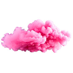 Obraz premium pink smoke isolated on transparent background
