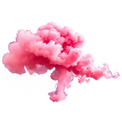 Fototapeta premium pink smoke isolated on transparent background