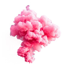 Fototapeta premium pink smoke isolated on transparent background