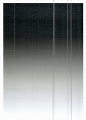 Halftone dots print to test black toner ink background, bad paper scan with scanning lines, photo...
