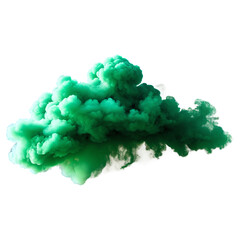 Fototapeta premium green smoke isolated on transparent background