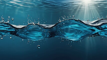 Gentle waves form intricate designs as light filters through the clear water showcasing a tranquil aquatic scene that evokes peace and calmness