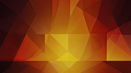 Vivid abstract composition features angular shapes in hues of orange and yellow creating a dynamic and energetic atmosphere full of warmth and intensity