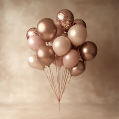 balloons flying in the in room