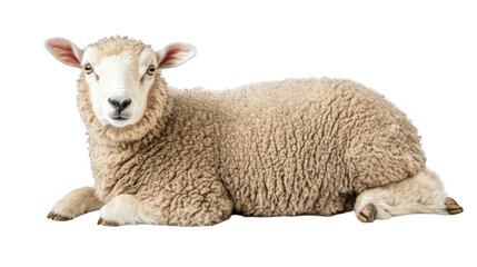 Fototapeta premium sheep isolated on white background