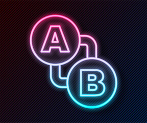 Glowing neon line Route location icon isolated on black background. Map pointer sign. Concept of path or road. GPS navigator. Vector