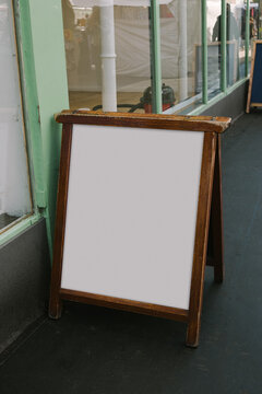 Wooden Billboard Mockup