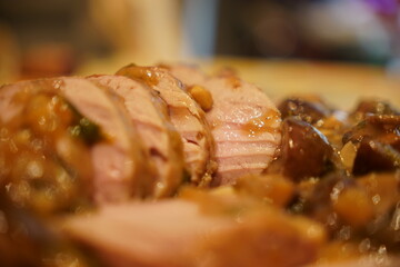 Sliced Pork Tenderloin with Mushroom Sauce