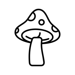 Mushroom icon line vector illustration design with trendy style