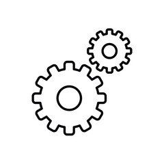 Gear vector icon