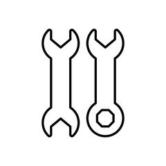Spanner vector icon