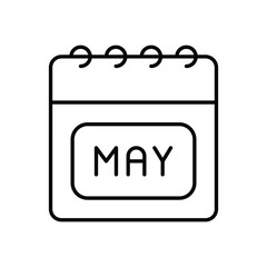 May vector icon
