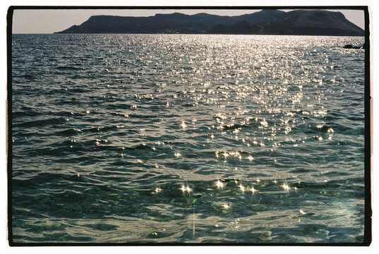 Sparkling sea water under sunlight 