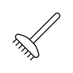 Rake vector icon