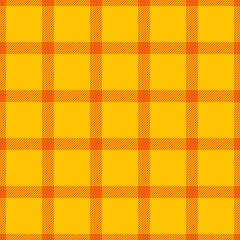 Vibrant yellow and orange plaid pattern.  Perfect for autumnal designs, textile prints, website backgrounds, or any project needing a cheerful, bold texture.  Seamless repeat for easy application.