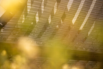 Abstract shot with repeating lines and patterns.