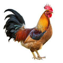 Fototapeta premium Vibrant rooster in daylight