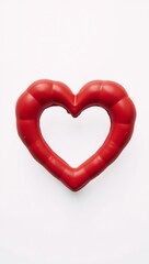 Obraz premium Heart-eyed Love Emote against white backdrop