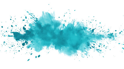 Dynamic Teal Burst  Explosion