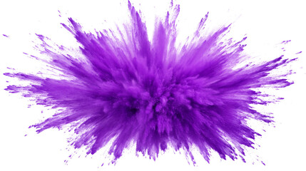 Obraz premium Dynamic Violet Burst Explosion, isolated on transparent background
