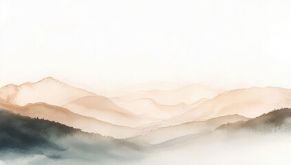 Obraz premium Abstract horizontal watercolor background. Hand drawn vector texture. Brush stroked painting pastel color watercolour