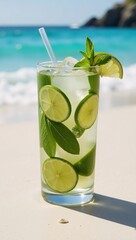 Beachside Mojito featuring Lime  Mint