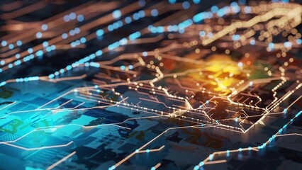 Motherboard and circuit background