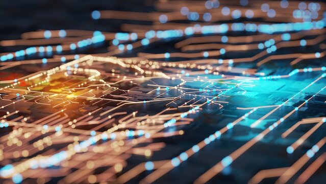 Motherboard and circuit background