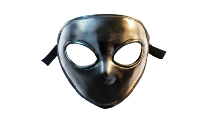 Fencing mask, isolated on transparent background