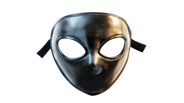 Fencing mask, isolated on transparent background