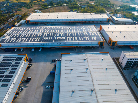 Trucks Loading at Logistic Center