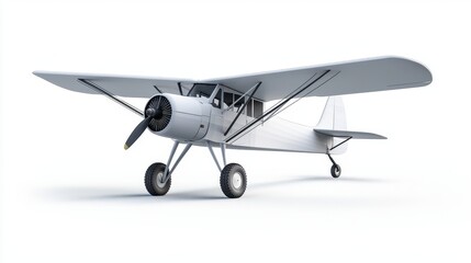 Vintage Aircraft Model with Classic Design and Sleek Lines