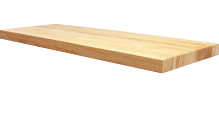 Floating shelf, isolated on transparent background
