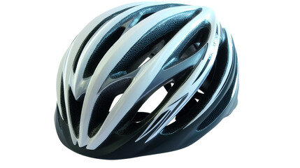 Modern bike helmet, isolated on transparent background