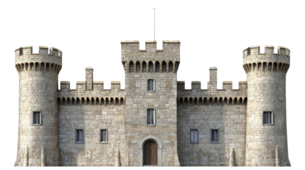 Old Castle, isolated on transparent background