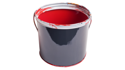 Paint can, isolated on transparent background