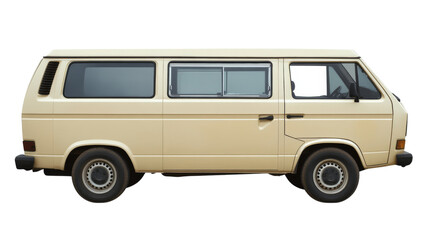 Passenger van, isolated on transparent background