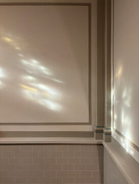 wall with reflections
