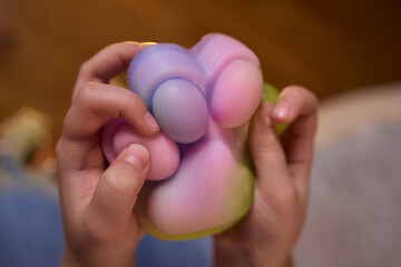 Colorful Stress Ball A Fun and Relaxing Toy for Everyone to Enjoy and Squeeze Comfortably