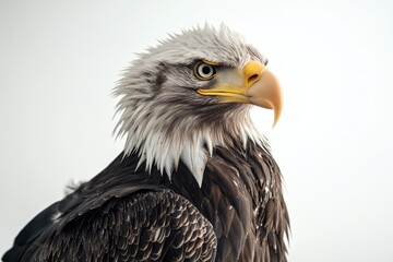 Obraz premium Close-up shot of a bird of prey's face, perfect for wildlife or nature-themed projects