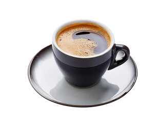 Obraz premium Espresso Coffee Cup on a White Background