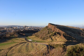 Edinburgh from the slopes of Arthur's Seat.