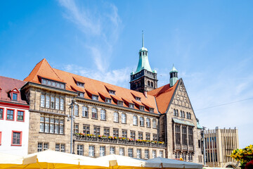 Neues Rathaus, Chemnitz, Sachsen, Deutschland 