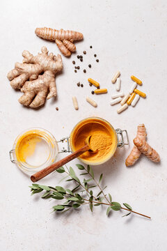 Ginger and turmeric pills