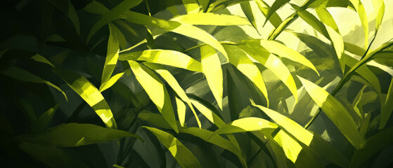 Bright and cheerful patterns inspired by nature with warm colors and clean shadows