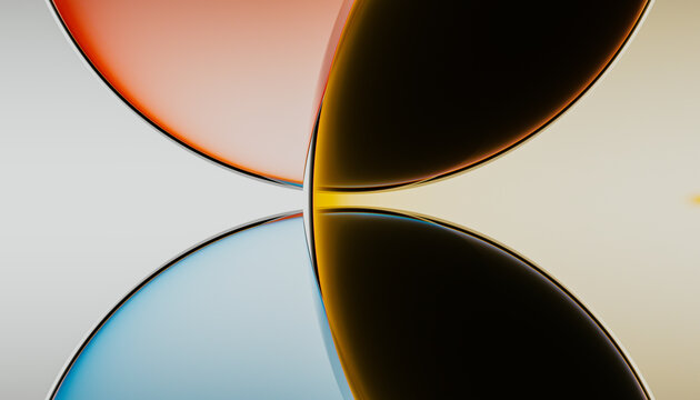 Abstract Geometric Design with Circular and Linear Patterns