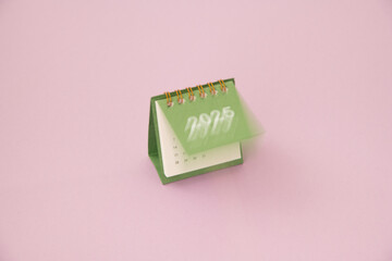 2025 calendars on pink background